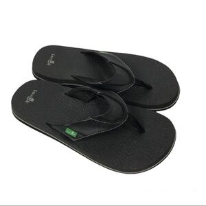 Sanuk Men's Yoga Mat Flip Flops Thong Sandals Slip On Casual Modern Size 10